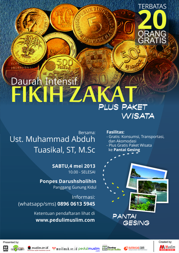 Daurah Fikih Zakat Intensif Plus+ Paket Wisata Pantai (GRATIS)