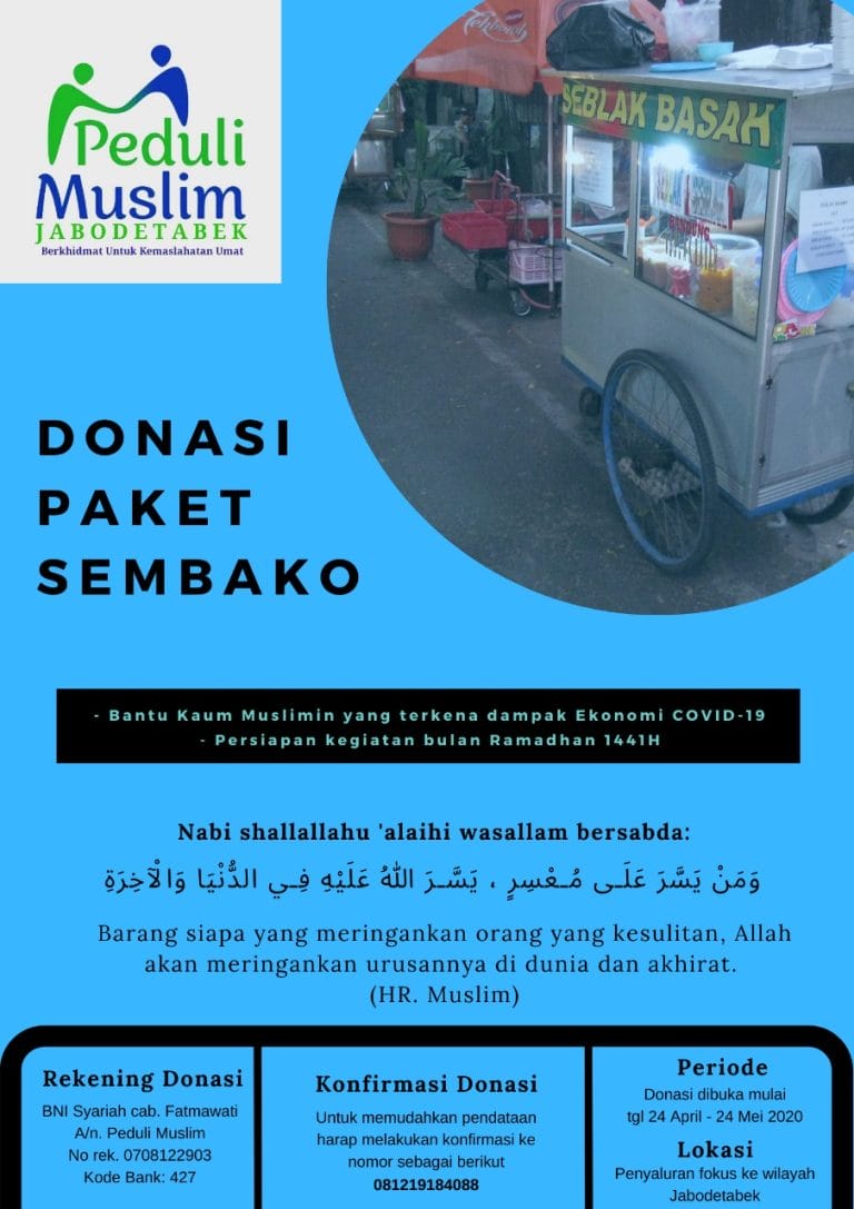 Donasi Paket Sembako JABODETABEK