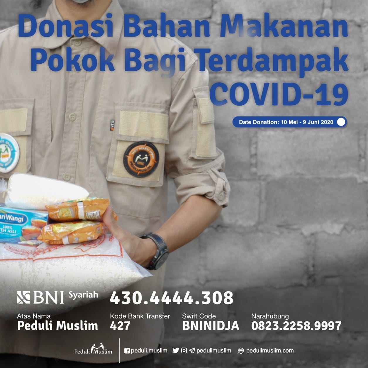 Donasi Bahan Makanan Pokok Terdampak COVID-19