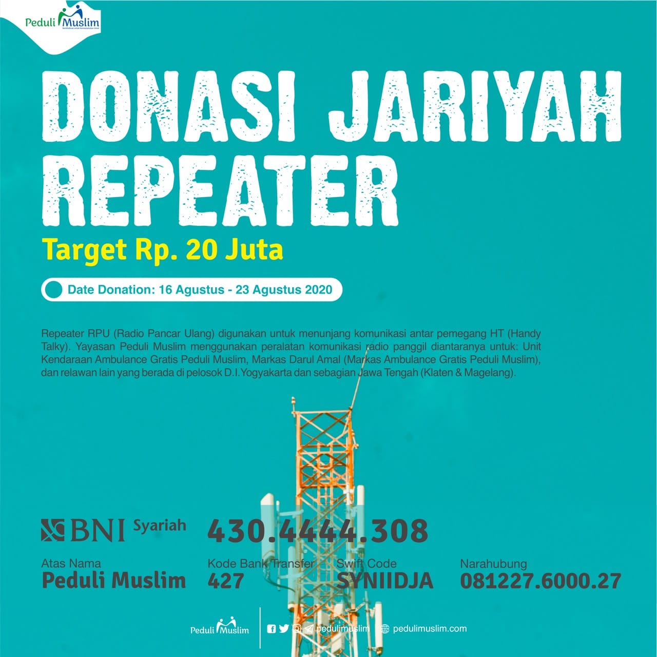 Donasi Jariyah Repeater