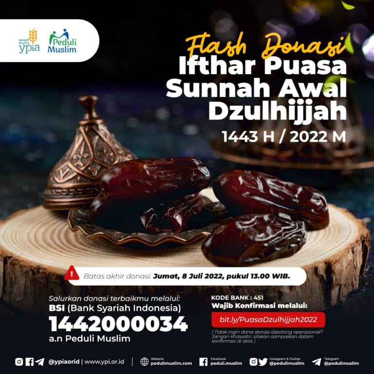 Donasi Ifthar Puasa Sunnah Awal Dzulhijjah 1443 / 2022