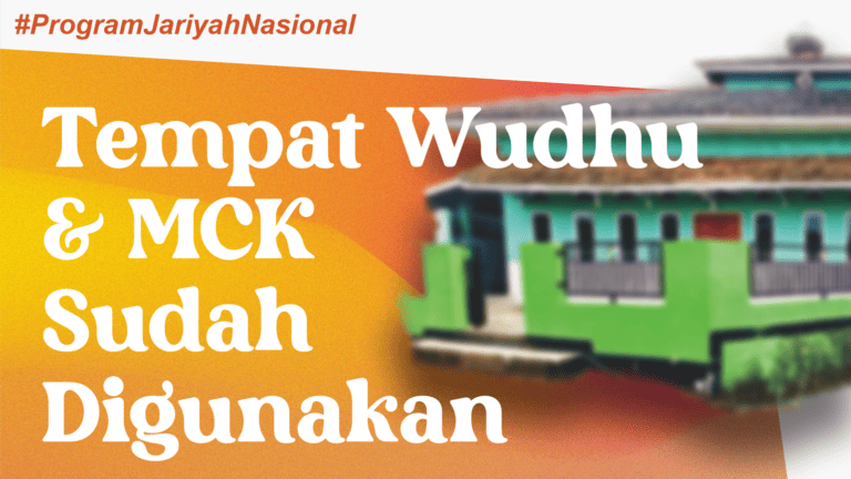 Tempat Wudhu & MCK di Masjid Jami Al Huda Pasir Taman Sudah Digunakan