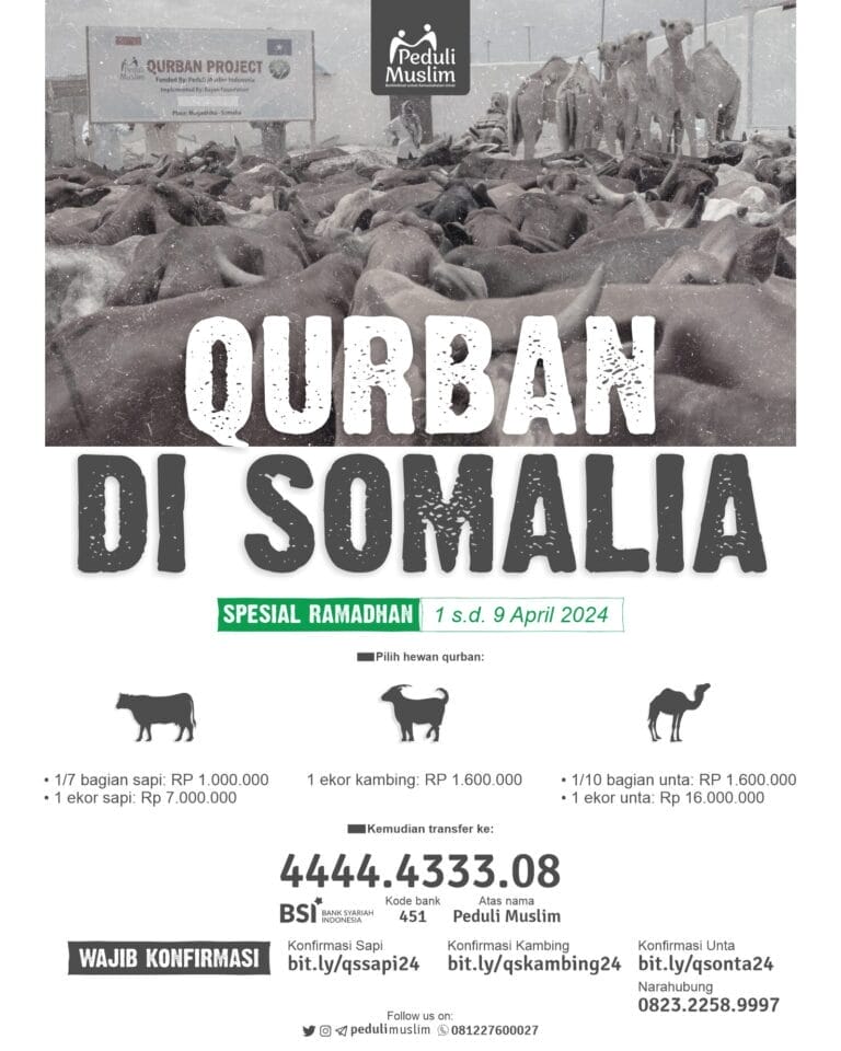 Qurban Murah Somalia 2024: Spesial 10 Hari Terakhir Ramadhan