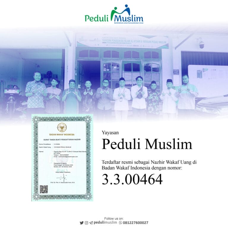 Peduli Muslim Secara Resmi Terima STBPN Nazhir Dari BWI